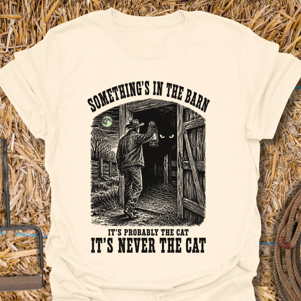 Printify T-Shirt Natural / S Never The Cat Tee