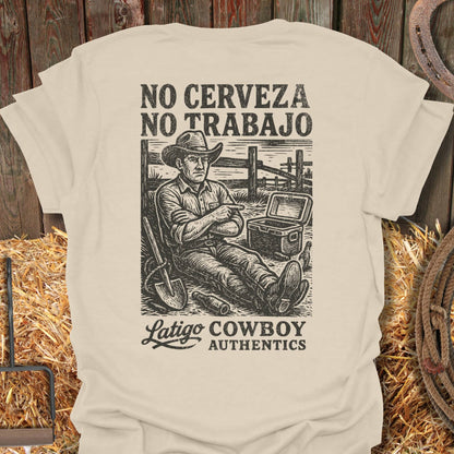 Printify T-Shirt Natural / S No Trabajo Tee