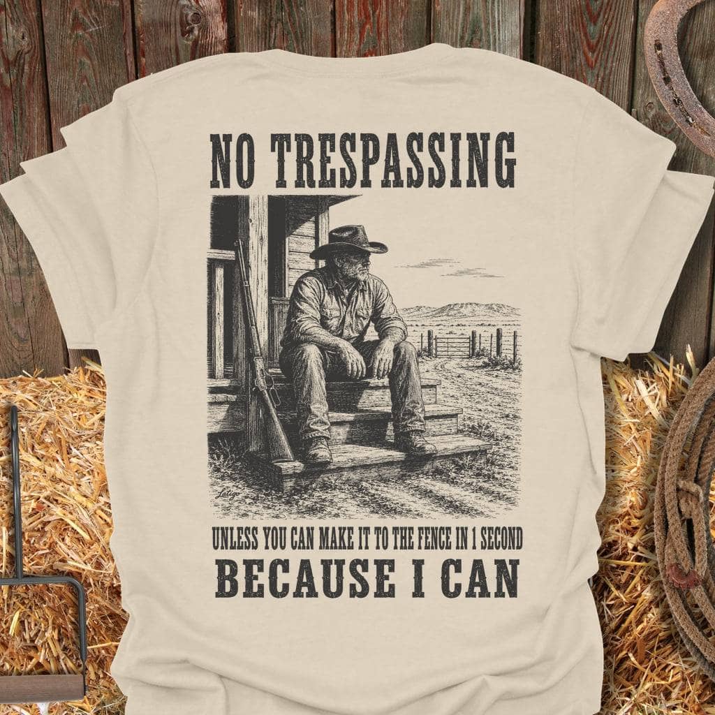 Printify T-Shirt Natural / S No Trespassing Tee