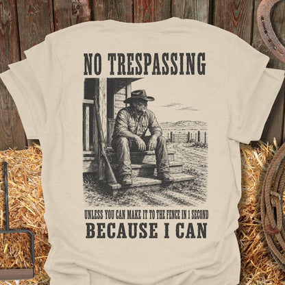 Printify T-Shirt Natural / S No Trespassing Tee