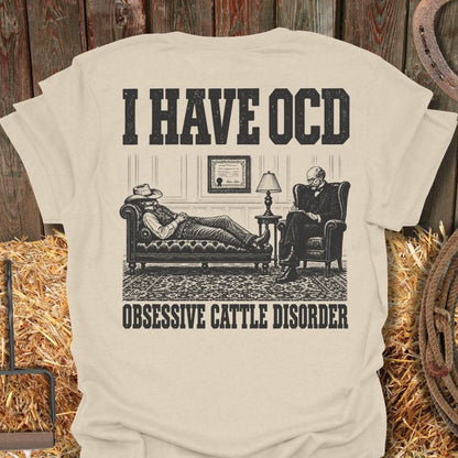 Printify T-Shirt Natural / S Obsessive Cattle Tee