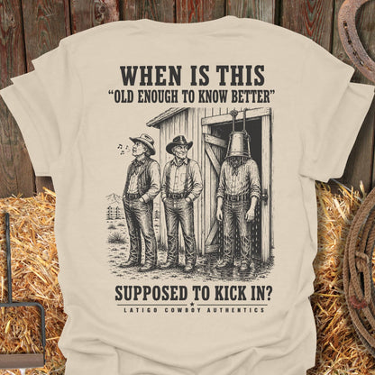 Printify T-Shirt Natural / S Old Enough Tee