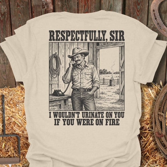 Printify T-Shirt Natural / S On Fire Tee