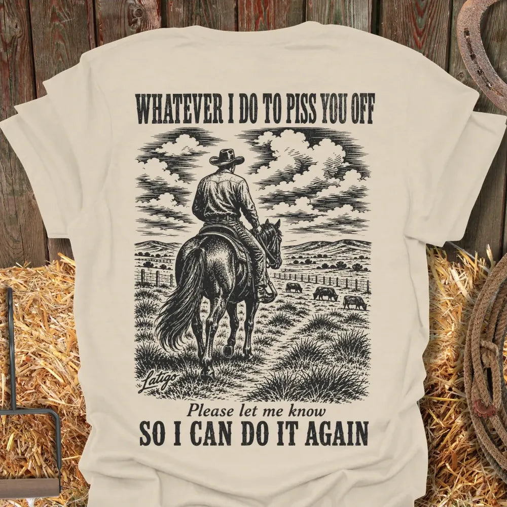 Printify T-Shirt Natural / S Pissed Tee