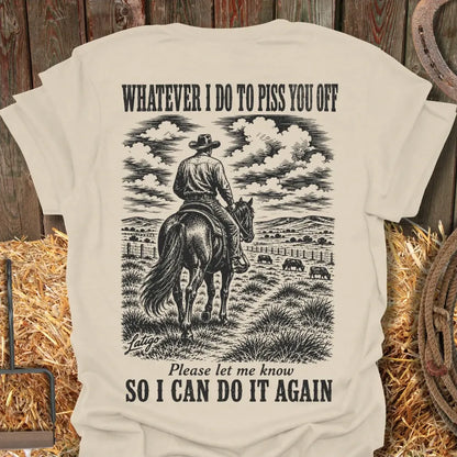 Printify T-Shirt Natural / S Pissed Tee