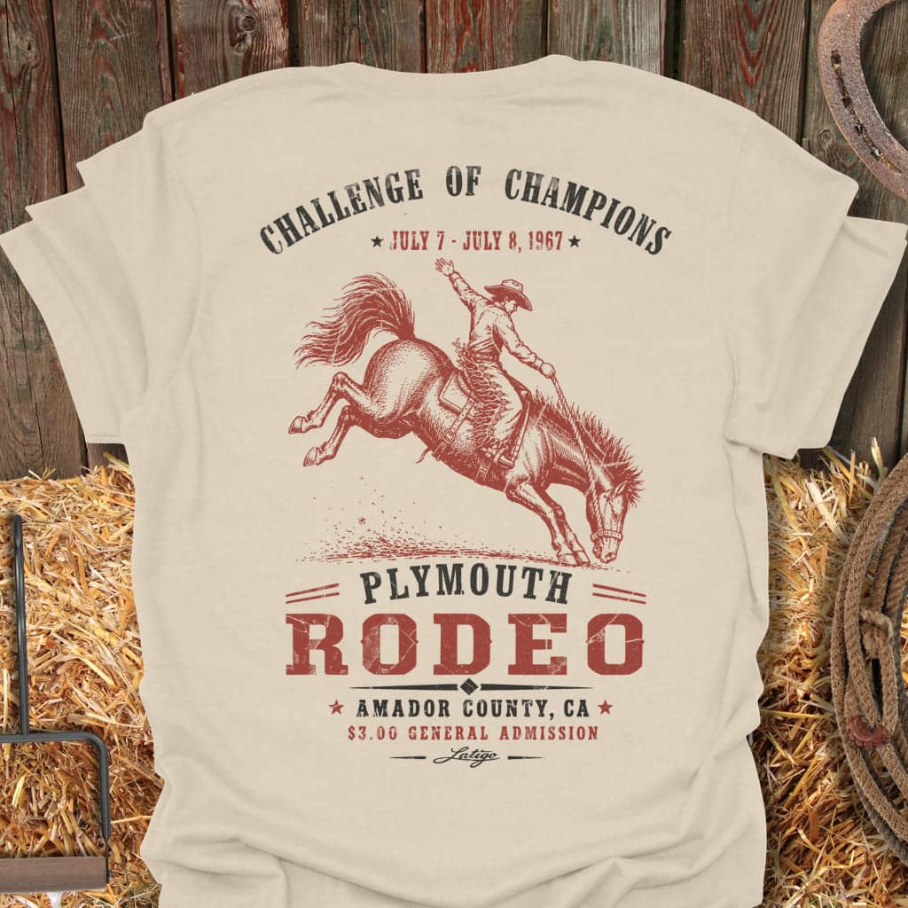 Printify T-Shirt Natural / S Plymouth Rodeo Tee