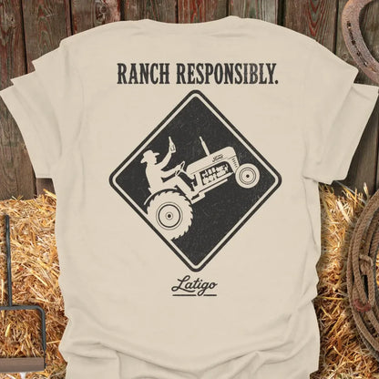 Printify T-Shirt Natural / S Ranch Responsibly Tee