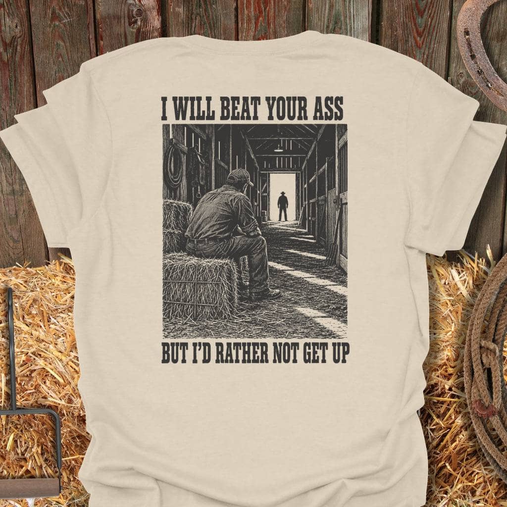 Printify T-Shirt Natural / S Rather Not Tee