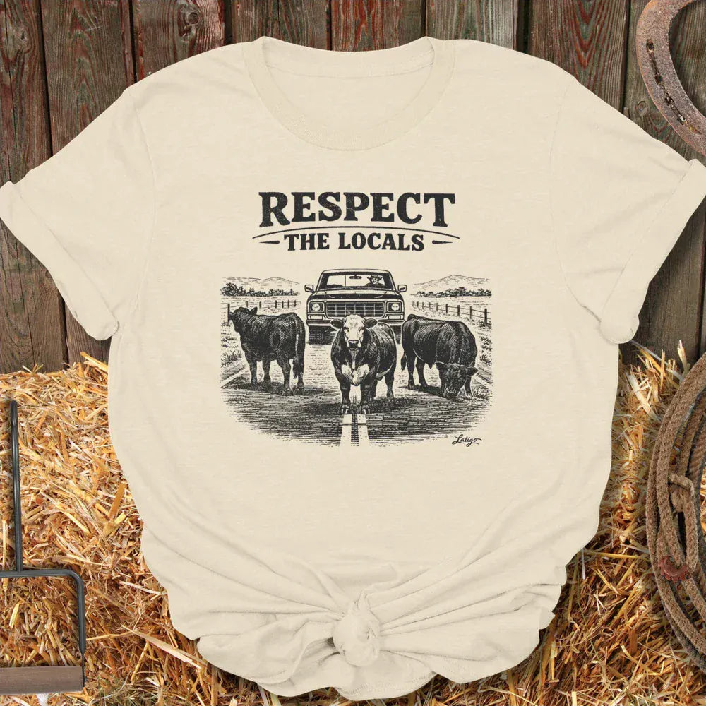 Printify T-Shirt Natural / S Respect Locals Tee