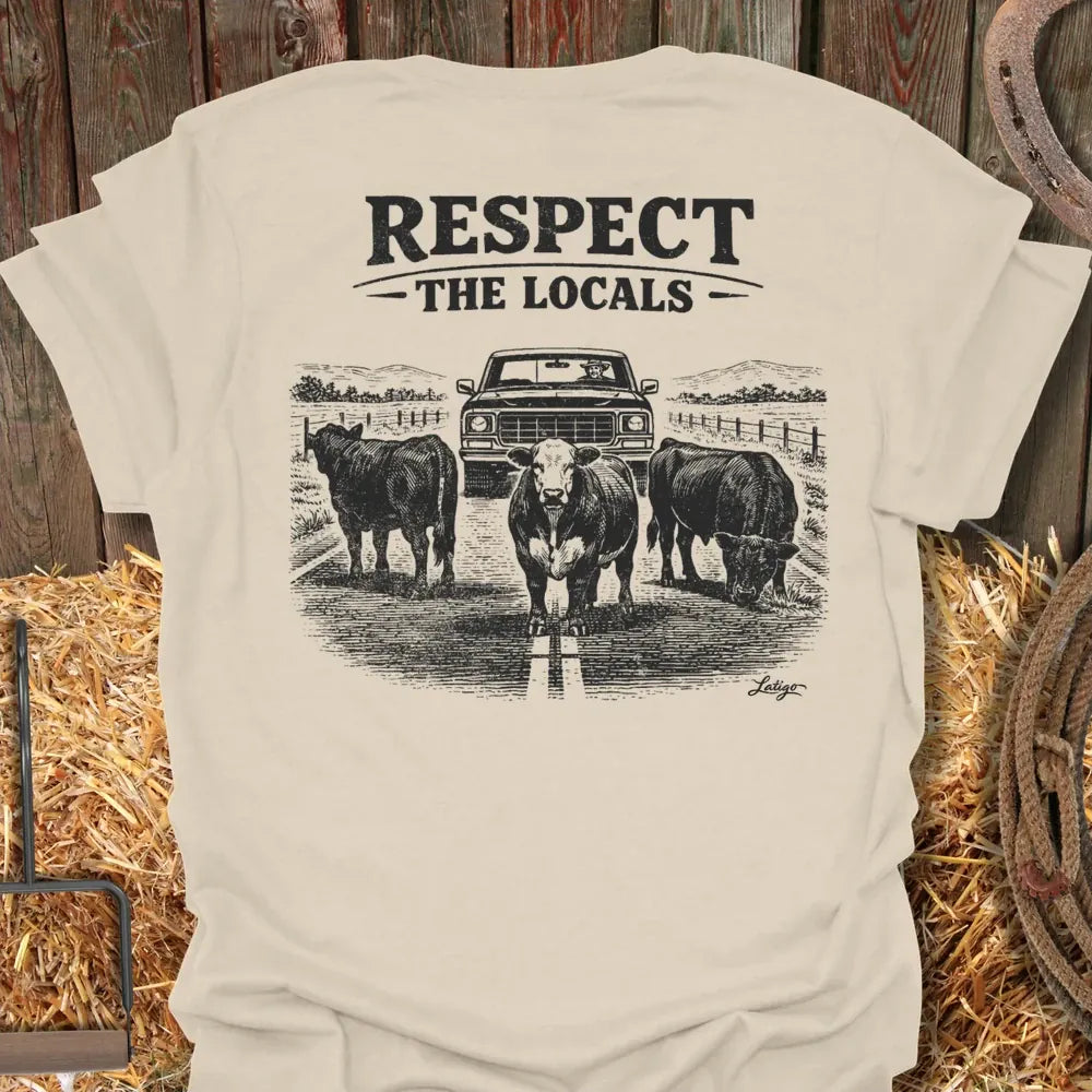 Printify T-Shirt Natural / S Respect The Locals Tee