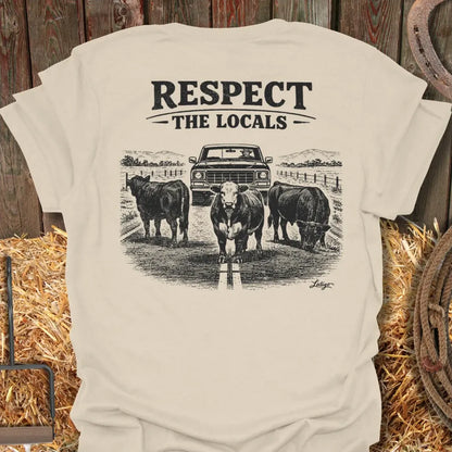 Printify T-Shirt Natural / S Respect The Locals Tee