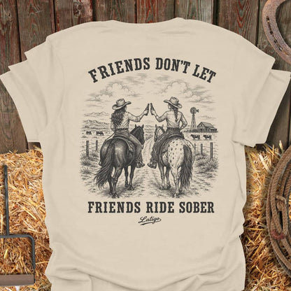 Printify T-Shirt Natural / S Ride Sober Tee