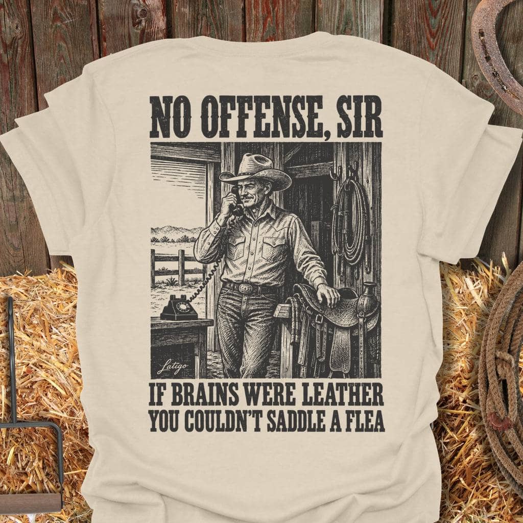 Printify T-Shirt Natural / S Saddle A Flea Tee