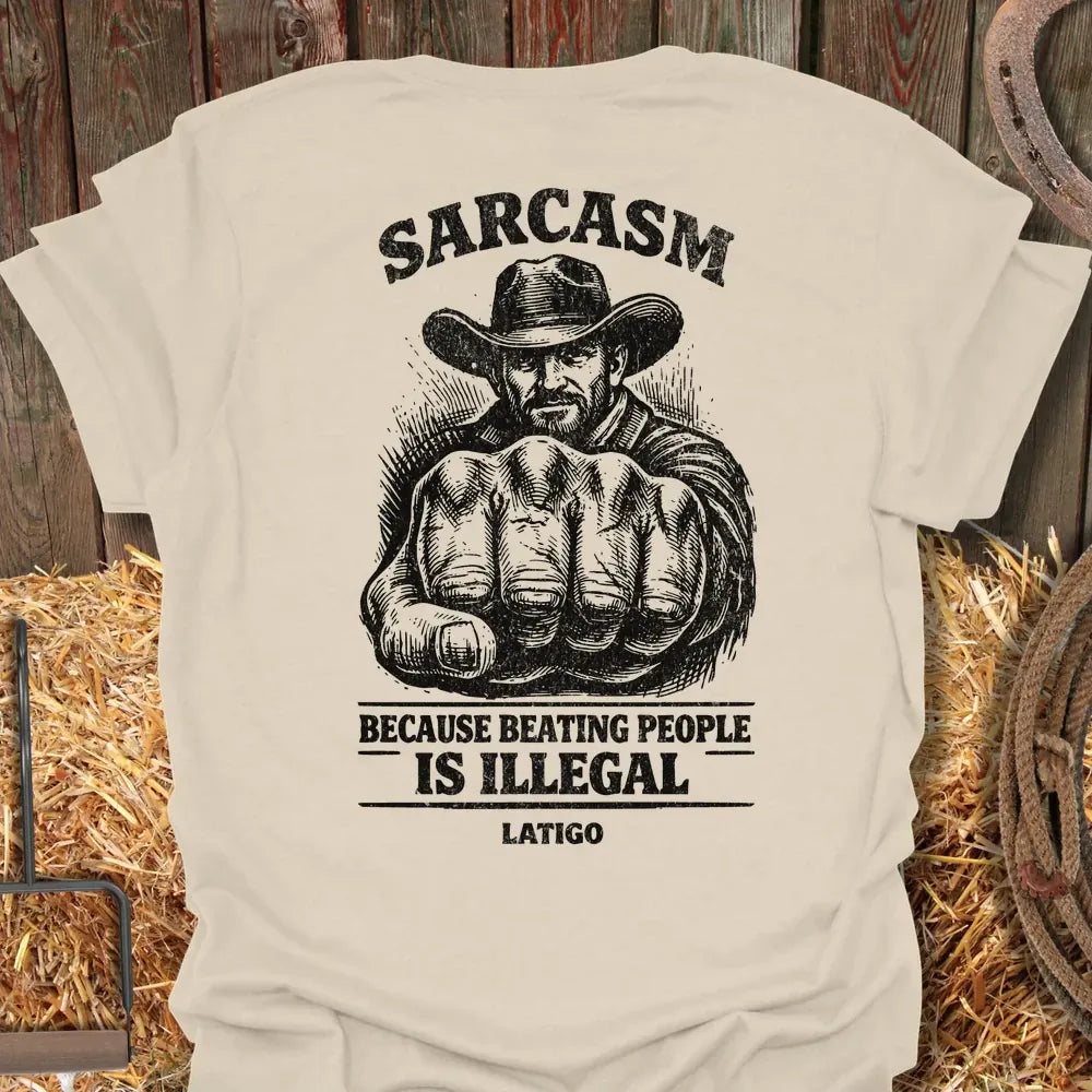 Printify T-Shirt Natural / S Sarcasm Tee