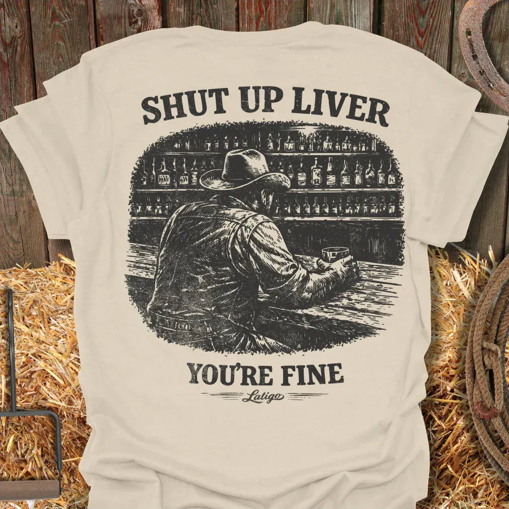Printify T-Shirt Natural / S Shut Up Liver Tee