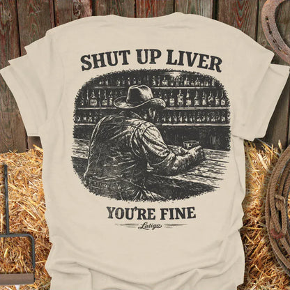Printify T-Shirt Natural / S Shut Up Liver Tee