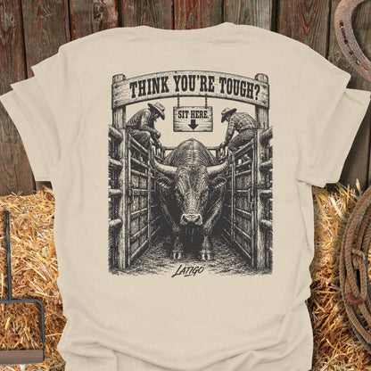 Printify T-Shirt Natural / S Sit Here Tee
