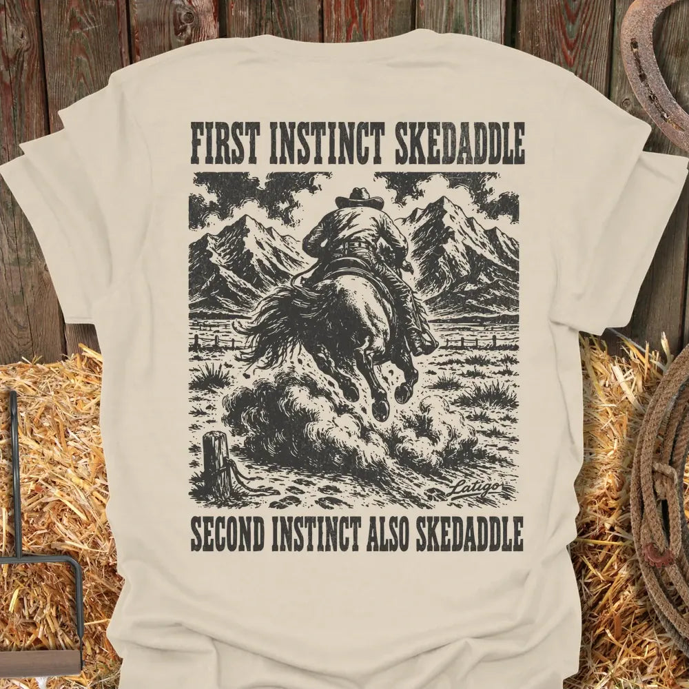 Printify T-Shirt Natural / S Skedaddle Tee