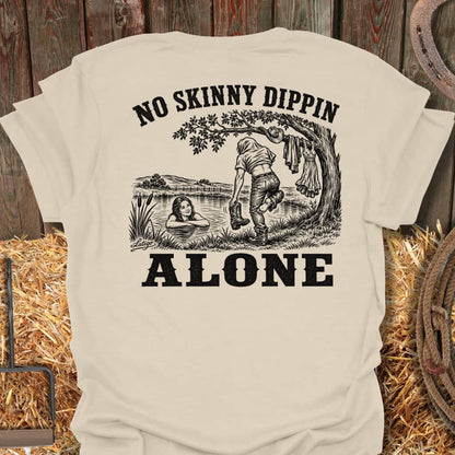Printify T-Shirt Natural / S Skinny Dippin Tee