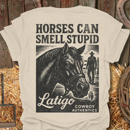 Printify T-Shirt Natural / S Smell Stupid Tee