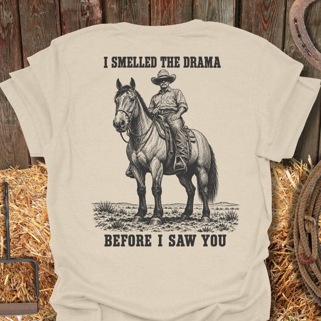 Printify T-Shirt Natural / S Smelled The Drama Tee