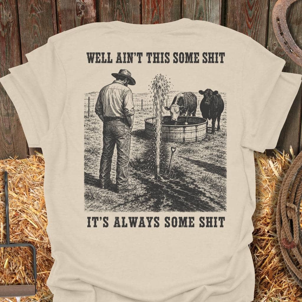 Printify T-Shirt Natural / S Some Shit Tee