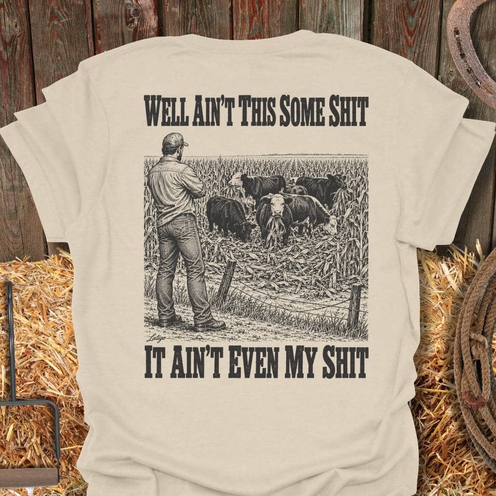 Printify T-Shirt Natural / S Some Shit Tee