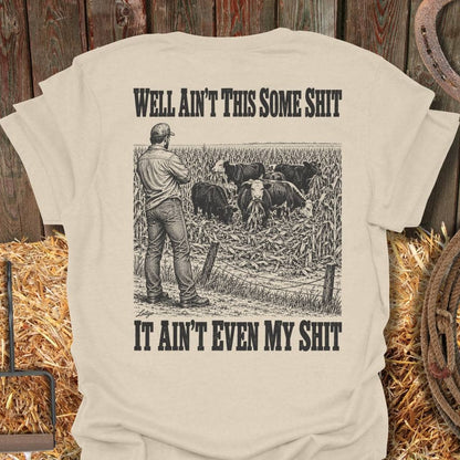 Printify T-Shirt Natural / S Some Shit Tee