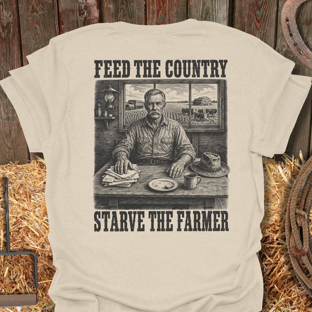 Printify T-Shirt Natural / S Starve The Farmer Tee
