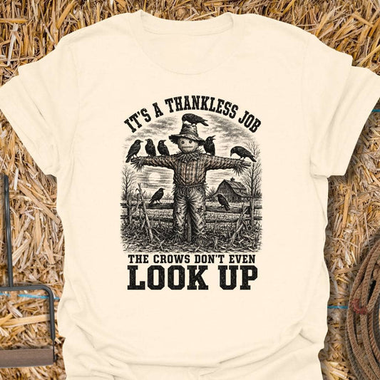 Printify T-Shirt Natural / S Thankless Job Tee