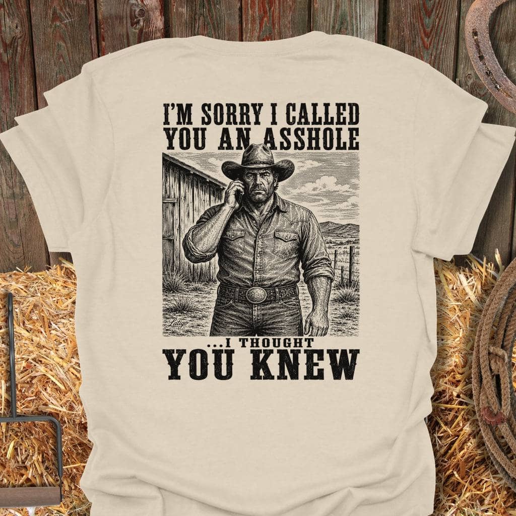 Printify T-Shirt Natural / S Thought You Knew Tee