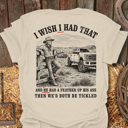 Printify T-Shirt Natural / S Tickled Tee