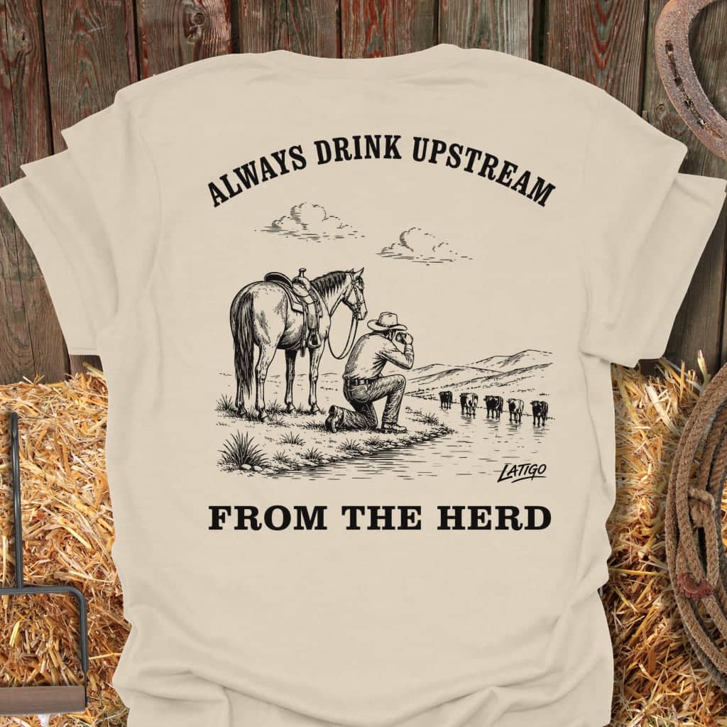 Printify T-Shirt Natural / S Upstream Tee