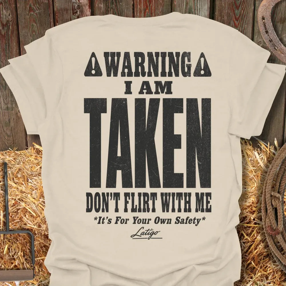 Printify T-Shirt Natural / S Warning Tee