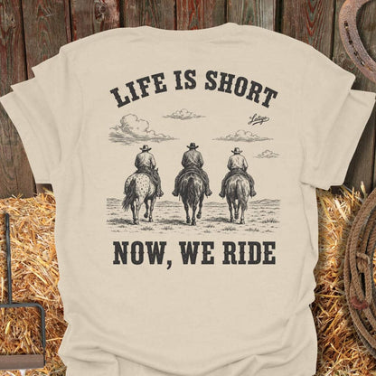 Printify T-Shirt Natural / S We Ride Tee