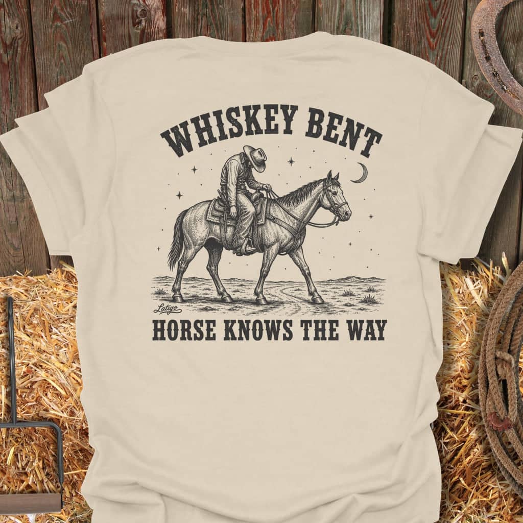 Printify T-Shirt Natural / S Whiskey Bent Tee