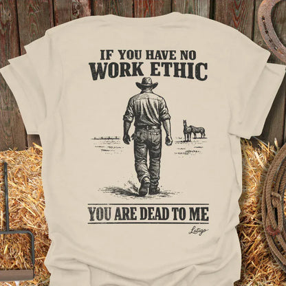 Printify T-Shirt Natural / S Work Ethic Tee