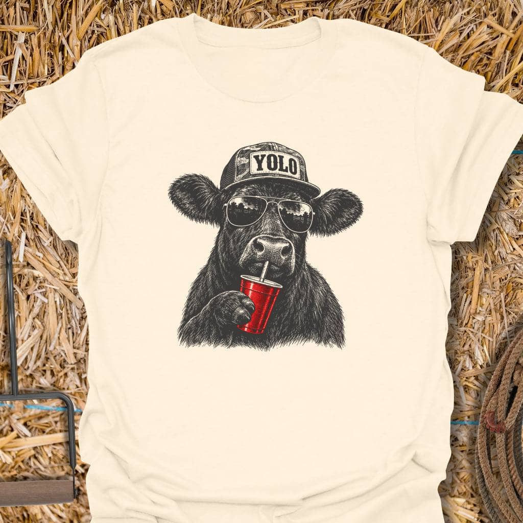 Printify T-Shirt Natural / S Yolo Tee