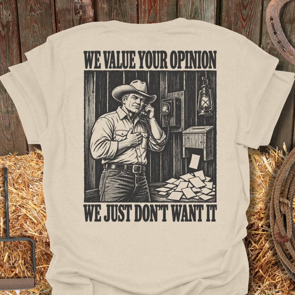 Printify T-Shirt Natural / S Your Opinion Tee