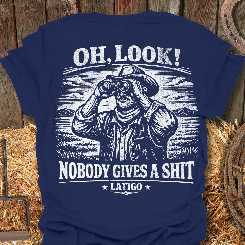 Printify T-Shirt Navy / S Oh Look Tee
