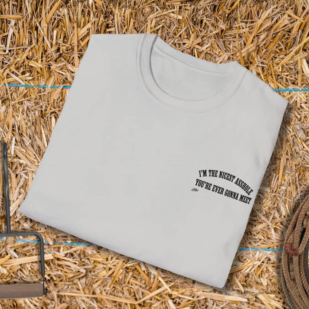 Printify T-Shirt Nicest Asshole Tee