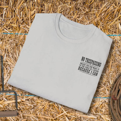 Printify T-Shirt No Trespassing Tee