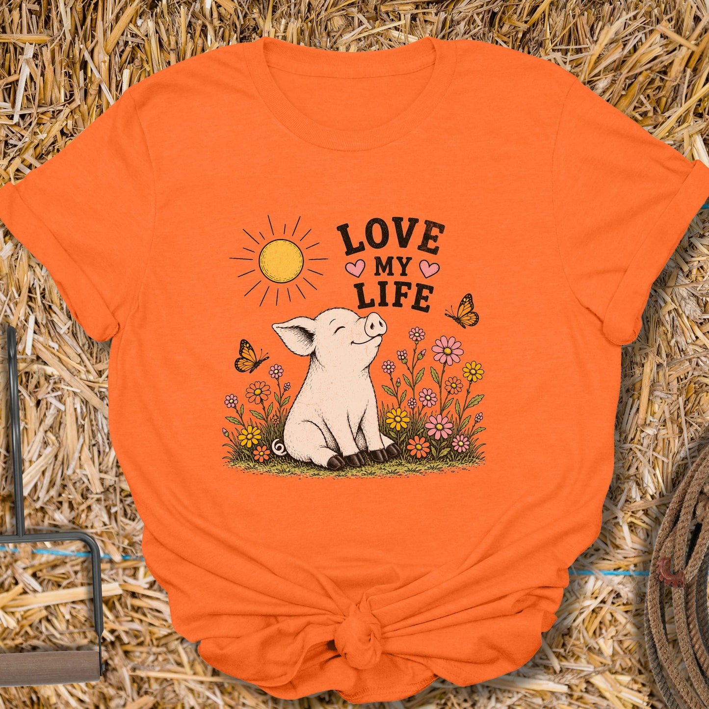 Printify T-Shirt Orange / S Love My Life Tee