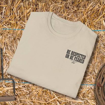 Printify T-Shirt Respected Or Feared Tee