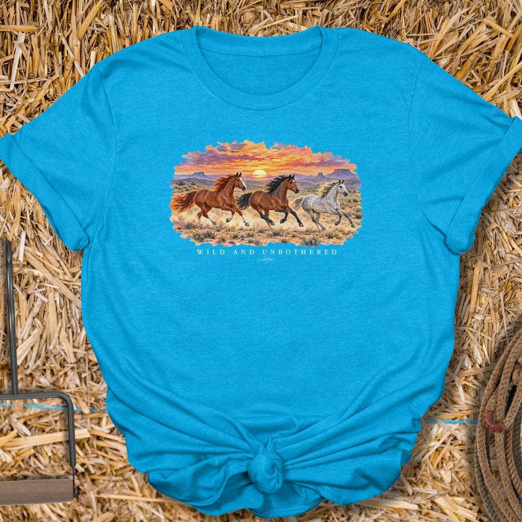 Printify T-Shirt S / Heather Sapphire Wild And Unbothered Tee