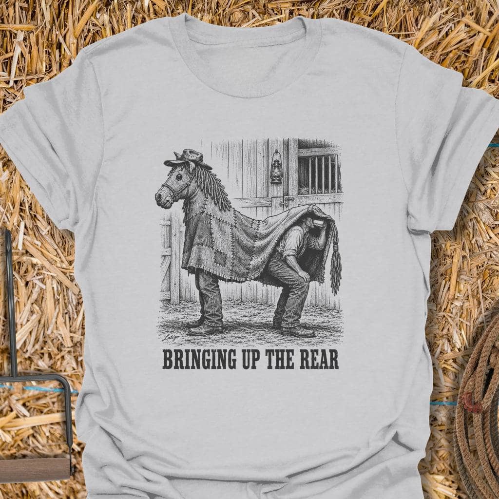 Printify T-Shirt S / Ice Grey Bringing Up The Rear Tee