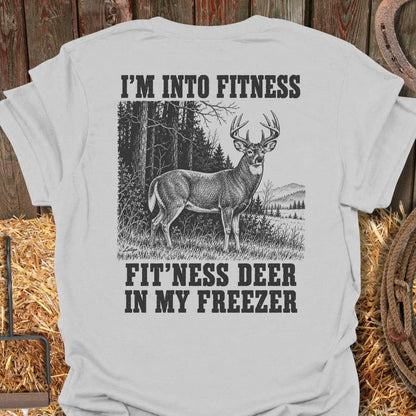Printify T-Shirt S / Ice Grey Fitness Deer Tee