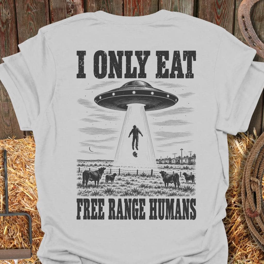 Printify T-Shirt S / Ice Grey Free Range Tee