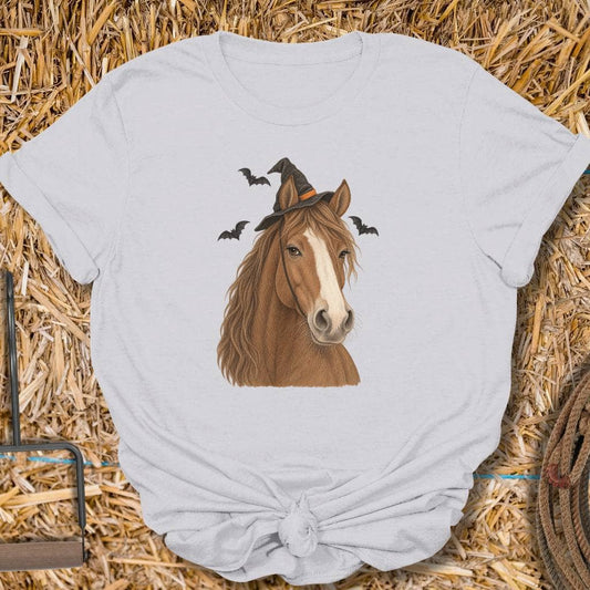 Printify T-Shirt S / Ice Grey Horse Witch Tee