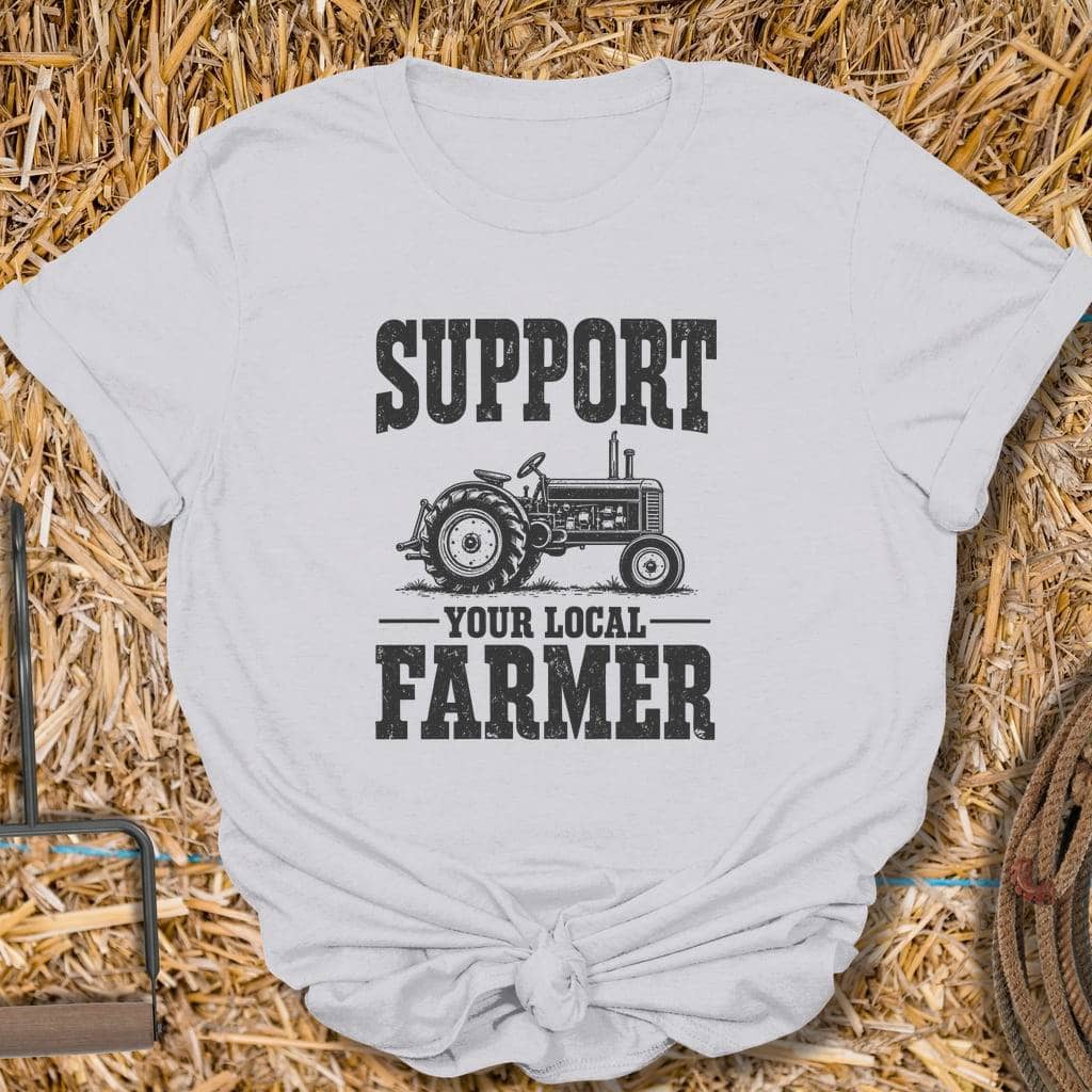 Printify T-Shirt S / Ice Grey Local Farmer Tee